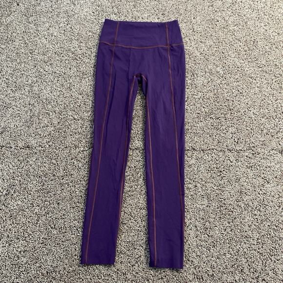 Lululemon Wunder Under Pant III Full-On Luon Darkest Magenta Contrast Legging 4 - Picture 1 of 6